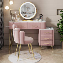 Penteadeira moderna de luxo com acabamento, móveis para o quarto, estilo nórdico, madeira sólida, armário lateral, uma mesa de cabeceira 2024 - compre barato