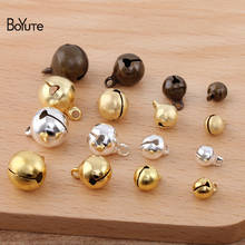 BoYuTe-Cuentas de campana de latón de Metal, accesorios de joyería Diy, cascabel de Navidad, 6-8-10-12mm, 200 unids/lote 2024 - compra barato