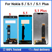 Для Nokia 5,1 ЖК-дисплей Дисплей Сенсорный экран планшета TA 1024 1027 1044 1053 1008 1030 1109 1075 для Nokia 5 5,1 плюс ЖК-дисплей X5 Экран 2024 - купить недорого