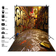 Graffiti Backgrounds For Photography Grunge Pattern Town Alley Disco Party Child Portrait Photo Backdrop Photocall Photo Studio 2024 - buy cheap