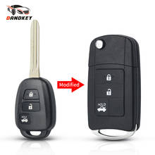 Dandkey Remote 2/3/4 Buttons Modified Car Key Case Cover For Toyota Prius RAV4 Camry Remote Control Key Folding Flid 2024 - buy cheap