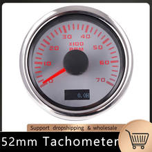 52mm Hourmeter Tachometer 7000 RPM Outboard Counter Tacho Meter Gauge For Boat Marine Car With Red Backlight 2024 - buy cheap