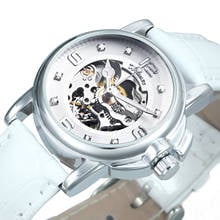 WINNER-relojes de lujo con diamantes de imitación para mujer, reloj de pulsera mecánico automático elegante a la moda, informal, femenino 2024 - compra barato