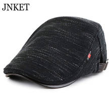 JNKET Fashion Autumn Winter Beret Hat Peaked Cap  Knitted Hat Men Women's Flat Cap  Duckbill Cap Warm Hat Casquette Gorras 2024 - buy cheap