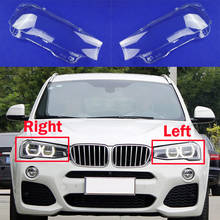 Чехол для передсветильник фары автомобиля BMW X3 X4 F26, прозрачный чехол для объектива, автомобильный стеклянный абажур, налобный фонарь 2014-2017, чехол для передсветильник ры 2024 - купить недорого