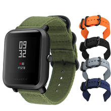Нейлоновый мягкий ремешок для Xiaomi Huami Amazfit Bip BIT Lite Youth Smart Watch, наручные часы, браслет для Amazfit Bip, ремешок для часов 20 мм 2024 - купить недорого