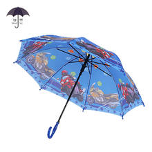 Disney Cartoon Umbrella Children's Automatic Umbrella Ice Snow Eight Bone Straight Umbrella Children Polyester Semi-automatic 2024 - buy cheap