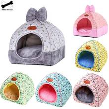 Cama de dormir para cães, almofada de inverno, macia, para animais de estimação, cachorro, gato, quente, ninho, sofá 2024 - compre barato