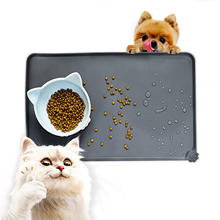 Alfombrilla de silicona antideslizante para gatos y perros, tapete impermeable lavable para cuencos de comida, suministros de accesorios de alimentación 2024 - compra barato