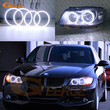 Anéis de carro para bmw 3 series e90, e91 pre lci 2005, 2006, 2007, excelente, ultra brilhante, cob, led, olhos de anjo, halo 2024 - compre barato