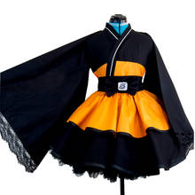 Disfraz de Uzumaki Ninja Lolita para mujer, traje de Anime, Kimono, para fiesta de Halloween 2024 - compra barato