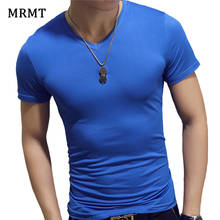 MRMT 2021 Новая мужская футболка с коротким рукавом и воротником, тонкая цветная футболка для мужчин, Молодежные топы, футболка 2024 - купить недорого