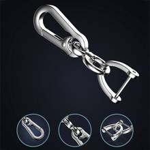 Keychain Simple Strong Carabiner Shape Keychain Climbing Hook Key Chain Rings Stainless Steel Man And Womem Gift 2024 - buy cheap
