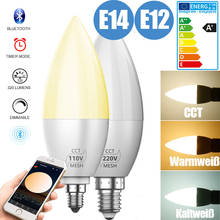 Bombilla LED de 4W para decoración del hogar, lámpara de araña inteligente con Bluetooth, E12, E14, 2835 SMD, de energía, regulable, D30 2024 - compra barato