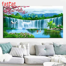 FATCAT-pintura de diamante 5d Diy "paisaje natural de primavera", cuadrados o redondos de imitación bordado de diamantes, decoración de mosaico, AE2373 2024 - compra barato