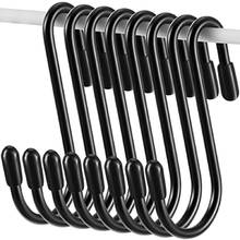 Black S Shaped Hooks Hanging Heavy Duty S Hooks Hanger For Kitchen Bathroom Bedroom Office Pan Coat Bag Plants 2024 - buy cheap