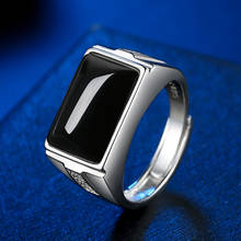 Властное мужское обручальное кольцо с белым позолоченным квадратным камнем черного/зеленого цвета с кристаллами для коктейвечерние НКИ мужское кольцо ювелирные изделия на годовщину 2024 - купить недорого