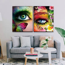 DIY colorings pictures by numbers with An eye makeup picture drawing Relief painting by numbers framed Home 2024 - buy cheap