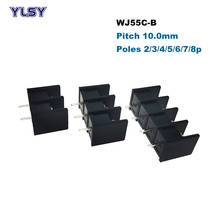 Tornillo de barrera PCB, bloque de terminales de paso, 10mm, 55C-B, ángulo recto 2/3/4/5/6/7/8P, Bornier 20A conector de Cable, 30 Uds. 2024 - compra barato