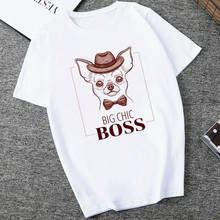 Chihuahua Dog Cute T Shirts Women's T-shirt Short Sleeve Female Tops Tees Harajuku  Vintage 2024 - buy cheap