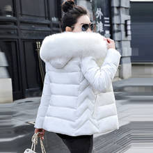 Plus Size S-6XL Women Winter Coat Fake Fur Collar Woman Parka short Outwear Warm Down Jacket Winter Jacket Female Coat New 2021 2024 - buy cheap