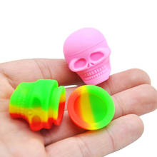 100pcs Wholesale 3ml Silicone Container Skull Shape Storage Oil Jar Box Nonstick Wax Kitchen Home Smoking Smoke Accessories 2024 - buy cheap