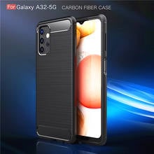 For Samsung Galaxy A32 Case Carbon Fiber Shockproof Soft Silicone Cover For Galaxy A32 5G Case for Samsung Galaxy A32 A42 A52 5G 2024 - buy cheap