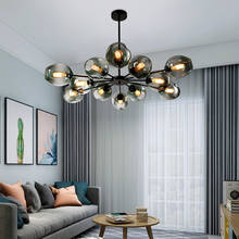 Скандинавская минималистская люстра, освещение для украшения дома, светодиодная Подвесная лампа для столовой, ресторана, гостиной 2024 - купить недорого
