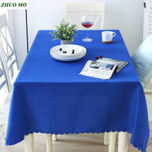 ZHUO MO-mantel de 3 colores para restaurante, paño suave para el hogar, cocina, café, boda, Hotel, cubierta de mesa, mantel rectangular redondo 2024 - compra barato