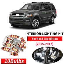 Luces led Canbus blancas para interiores para automóvil, Kit de actualización para Ford Expedition 2015 2016 2017, 10 Uds. 2024 - compra barato