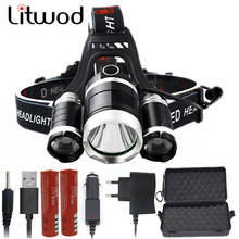 Litwod-faro LED Z35, linterna de cabeza con batería de 2x18650, 15000LM 2024 - compra barato