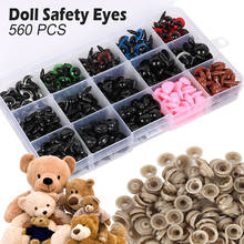 Dropship 3 pacotes 6-14mm plástico artesanato olhos de segurança com arruelas para teddy bear boneca olhos brinquedos snap nose bonecas diy acessórios 2024 - compre barato