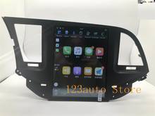 Reproductor multimedia con pantalla Vertical de 10,4 pulgadas y navegación GPS para Hyundai, autorradio estilo Tesla con Android 9,0, DVD, PX6, para Hyundai ELANTRA 2016 2017 2018 2024 - compra barato