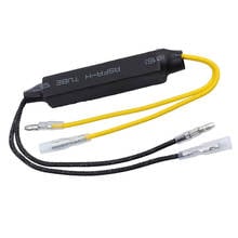 Motocicletas led turn signal lâmpada pisca relé adaptador fix flash 27w 2024 - compre barato