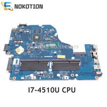 NOKOTION Z5WAH LA-B162P NBMLC11005 NB.MLC11.005 для Acer aspire E1-572 E1-572G, материнская плата для ноутбука, ЦП 820M, графический процессор 2024 - купить недорого