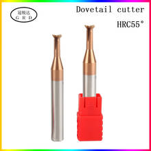 Cortador de cola de milano hrc55, cortador de fresado de 4 ranuras de 2mm-12mm, 4mm, 6mm, 8mm, 12mm, CNC, para torno de metal, 1,5mm 2024 - compra barato