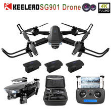 Складной профессиональный Дрон SG901, 4K 1080P, Wi-Fi, FPV, двойная камера, время полета 18 минут, RC Quadcopter VS SG700D XS816 dron 2024 - купить недорого