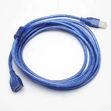 0.3m0.5m1.5m1.8m3M5m10m кабель-удлинитель с защитой от помех USB 2,0 штекер на USB 2,0 гнездо 2024 - купить недорого