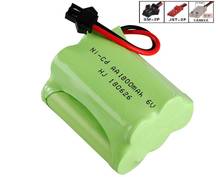 LEKYLUKY-batería recargable de 6v, 1800mah, estilo T, de alta capacidad, AA, NI-MH, para juguetes eléctricos a control remoto, tamaño 50x42x28mm 2024 - compra barato