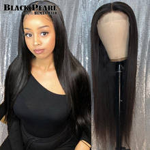 Transparent Lace Frontal Wig Brazilian Straight Wave Wig Short Lace Front Human Hair Wigs For Black Women Remy 4x4 Closure Wig 2024 - buy cheap