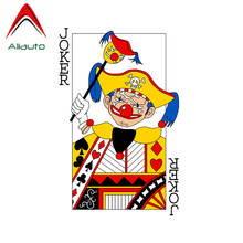 Aliauto Funny Decal Cunning Evil Clown Playing Cards PVC Personality Reflective Waterproof Motorcycle Car Sticker,15cm*10cm 2024 - buy cheap