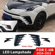 For Toyota C-HR CHR Front Fog Foglight Lampshade 2016 2017 2018 2019 2020 Tuning Accessories LED Daytime Running Light Body Kit 2024 - buy cheap