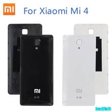 Оригинальная Крышка батарейного отсека для Xiaomi Mi4, Задняя стеклянная крышка, Замена задней крышки батарейного отсека для mi 4 2024 - купить недорого