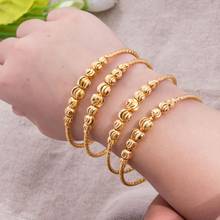 4PCS 24K African Arab Kids Baby/Girls Jewelry Gold Color Bangles For Kids Bangle & Bracelets Ethiopian Jewelry for Children 2024 - buy cheap