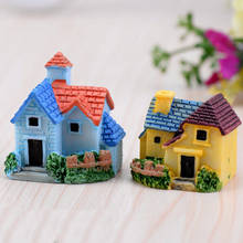 Mini Garden Decoration Miniature House villa Woodland Fairy Figurines Castle Fairy Garden Miniatures Castles Terrarium Figurines 2024 - buy cheap