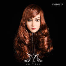 В наличии YMTOYS YMT027 1/6 Азиатский Beauty Head Sculpt Jasmine Plant Hair Fan Bingbing Head Sculpt для 12 ''TBL Figure Body Dolls 2024 - купить недорого