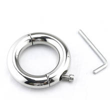 Cock ring ball stretcher mens sex toys for penis Stainless steel Penis ring male chastity device Metal sex ring Drop shipping 2024 - buy cheap