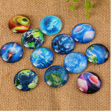 Aesthetic Universe Glass Mosaic Dome Cabochons Printed Half Round Gems for Jewelry Making Handcrafts 2024 - buy cheap