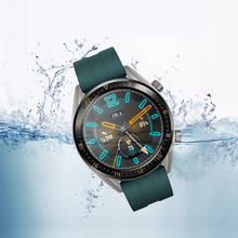 22 мм gear S3 frontier/классический силикон ремешок для samsung Galaxy watch 46 мм Amazfit bip 22 мм ремешок huawei Watch GT ремень браслет 2024 - купить недорого