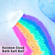 New Rainbow Cloud Salt Essential Oil Bathing Ball Bubble Exfoliating Moisturizing Skin Care Props Natural Bubble Bath Bombs Ball 2024 - buy cheap